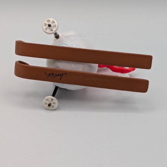 Hallmark Keepsake Snowman on the Slopes 2017 Christmas Tree Ornament - Picture 7 of 11